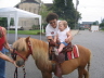 Riding Elvis with Miss Debbie