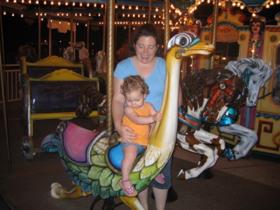 Lizzie's First Carousel Ride (She Loved It!)
