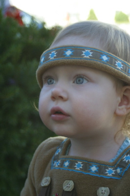 Lizzie as Pocahontas