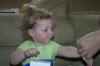 Daddy Puts Lizzie's Bracelet On Her