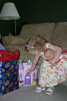Checking Out Her Presents