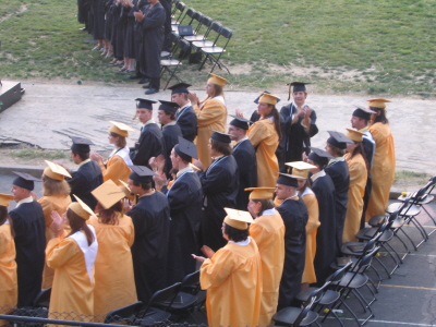 The Graduates Applaud Their Parents