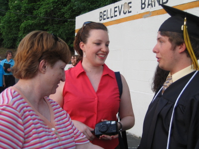 Mom, Em, and  Josh