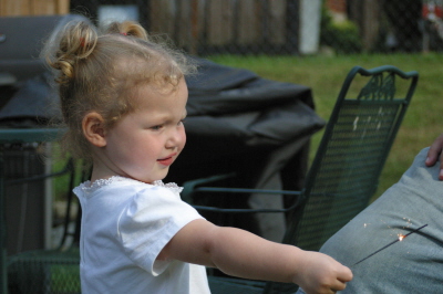 Lizzie's First Sparkler