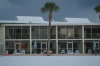 Our condo is the one with the light on