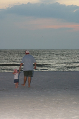 The Beach at Sunset