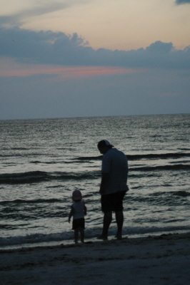 The Beach at Sunset