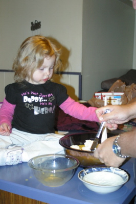 Making Christmas Cookies with Dada