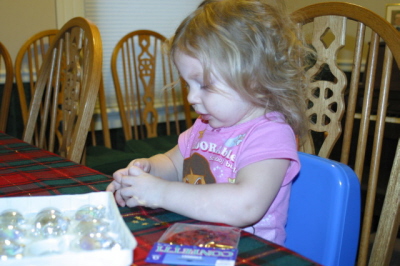 Lizzie Made Ornaments as Gifts